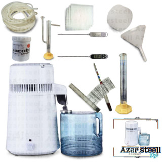 دستگاه عرقگیر گلابگیر برقی تمام اتوماتیک دیجیتالی المنت دار درجه دار تقطیر اتومات